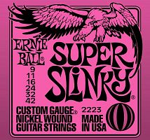 ERNIE BALL 2223 Super Slinky Nickel Wound Electric Guitar Strings - 9-42 Gauge